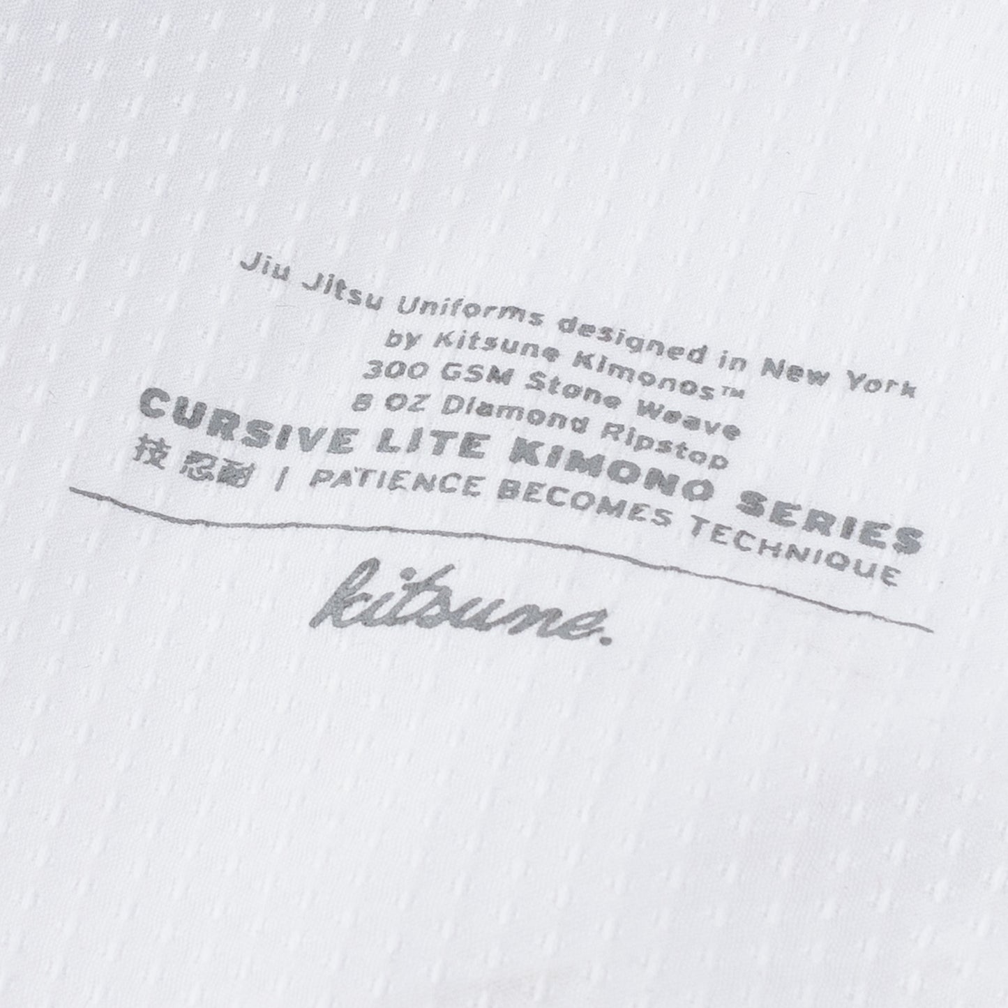 "Cursive Lite" Men's BJJ Gi - White/Coral