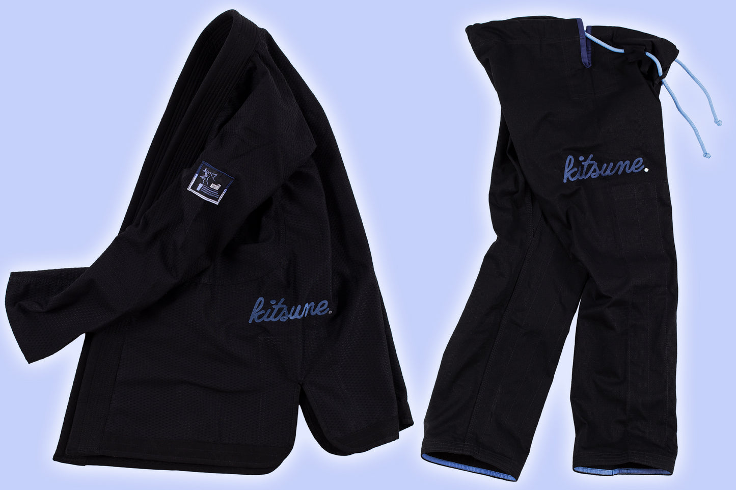 "Cursive LITE" Black BJJ Gi - Women's