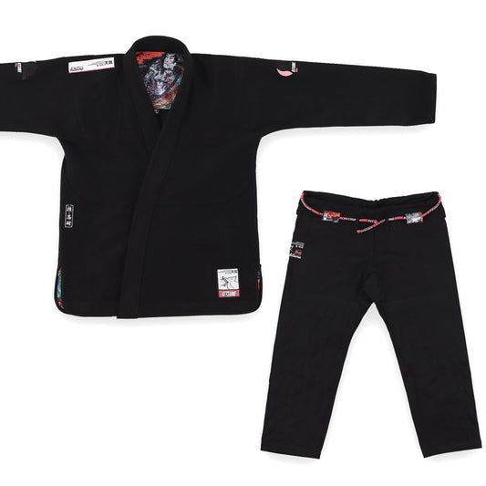 "Red Skies" Women's BJJ Gi - Black
