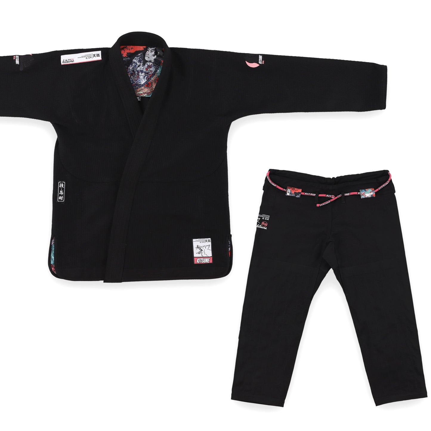 "Red Skies" Men's BJJ Gi - Black