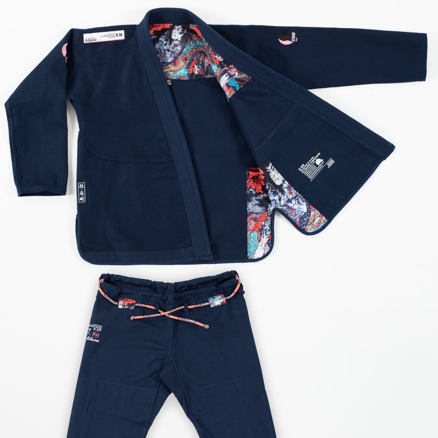 "Red Skies" Women's BJJ Gi - Navy Blue