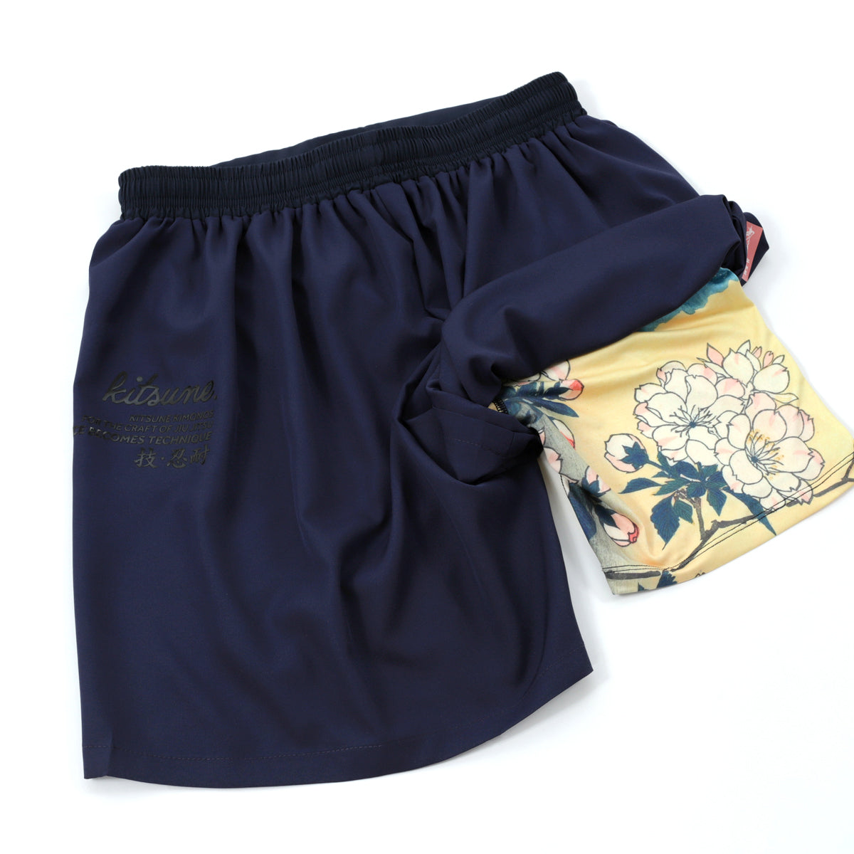 "Bloom" Compression-Lined Shorts - Navy