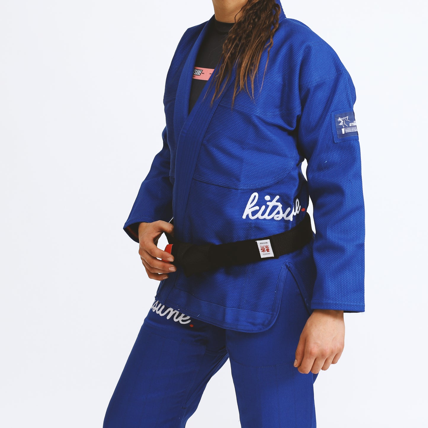 "Cursive" Heavier Weight Blue BJJ Gi - Women's