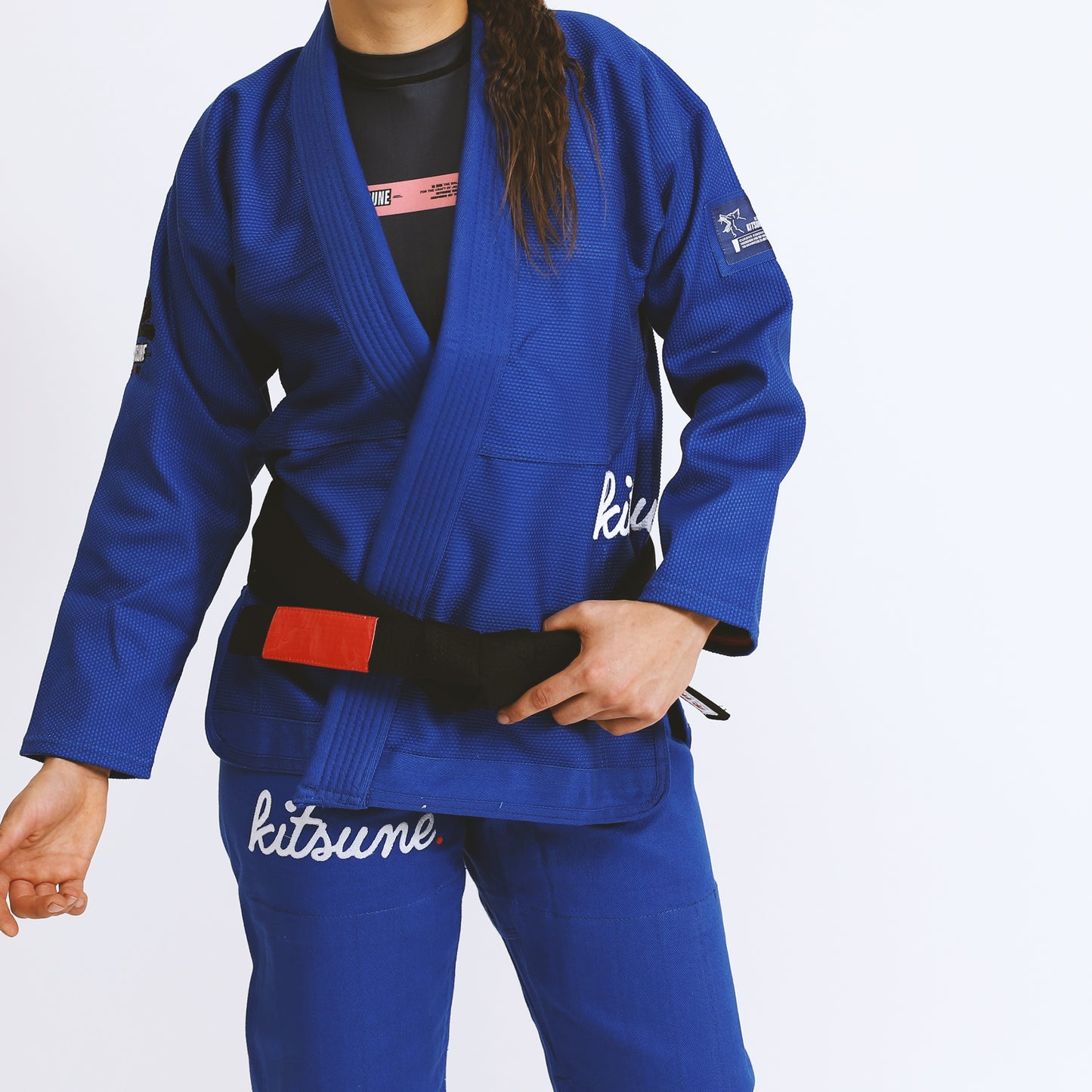 "Cursive" Heavier Weight Blue BJJ Gi - Women's