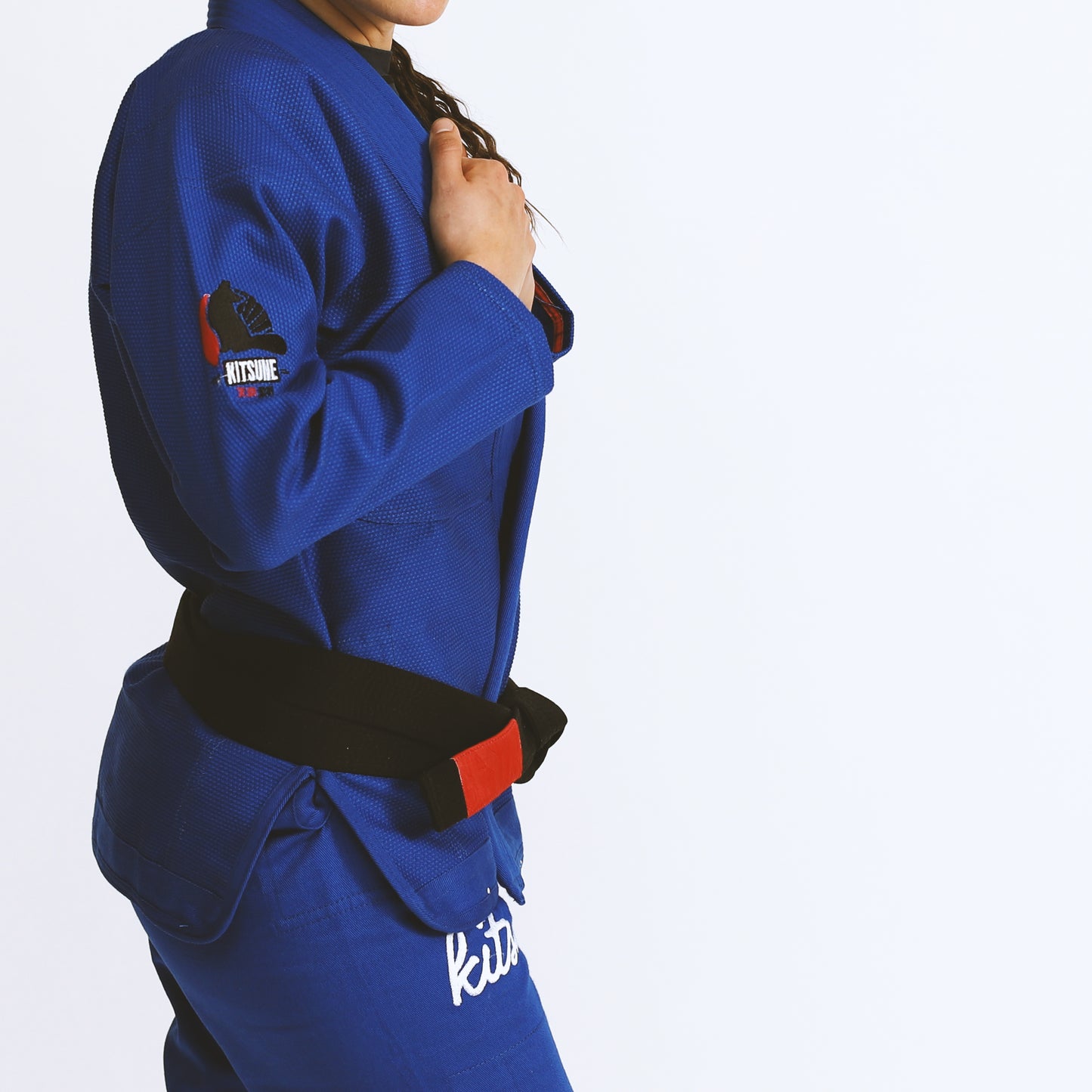 "Cursive" Heavier Weight Blue BJJ Gi - Women's