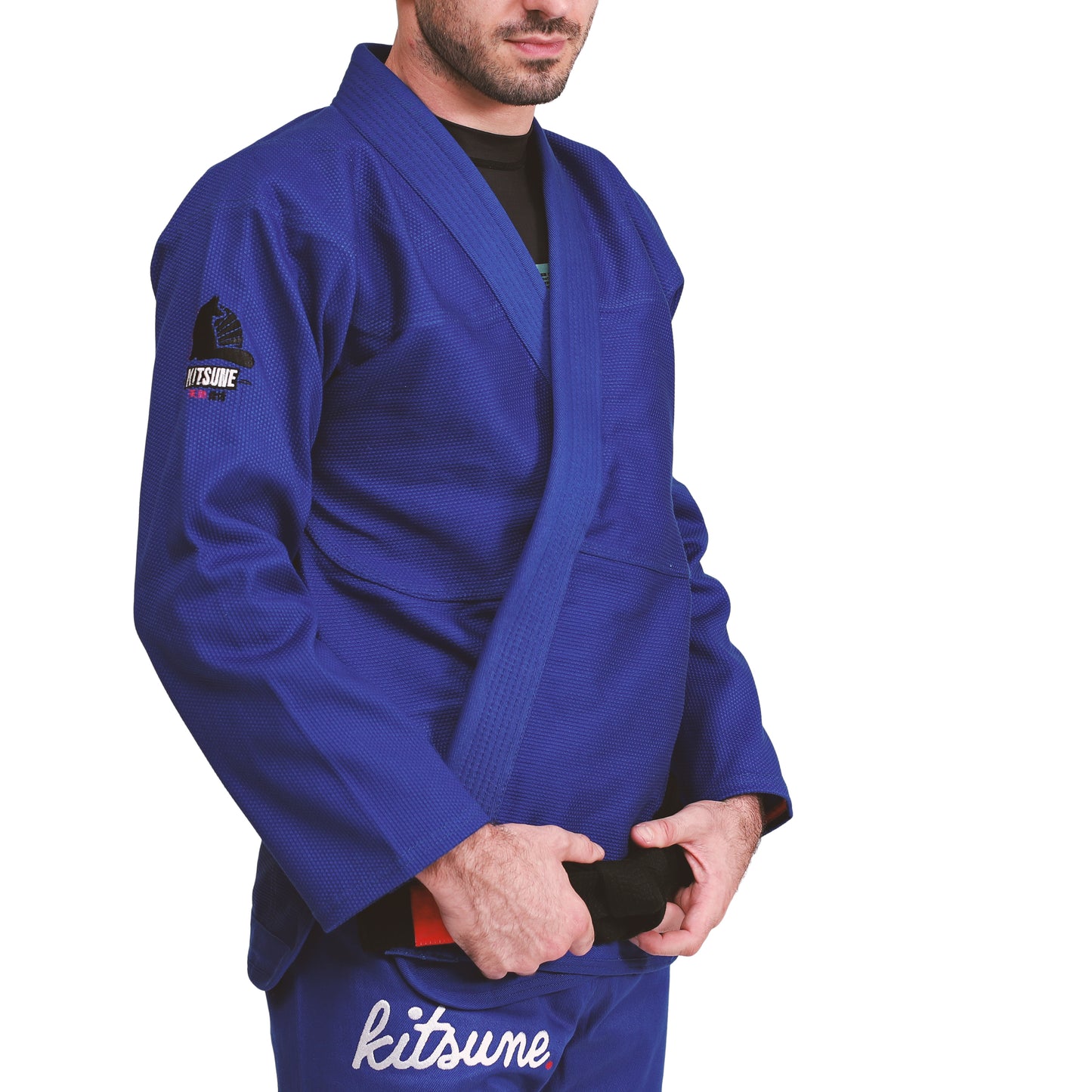 "Cursive" Heavier Weight Blue BJJ Gi - Men's