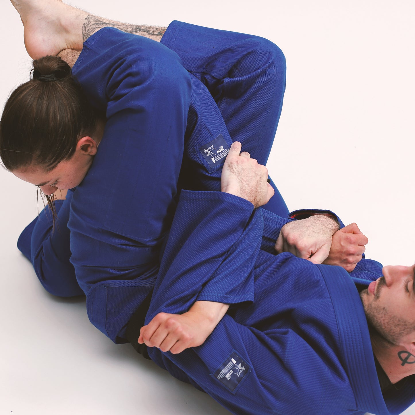 "Cursive" Heavier Weight Blue BJJ Gi - Women's