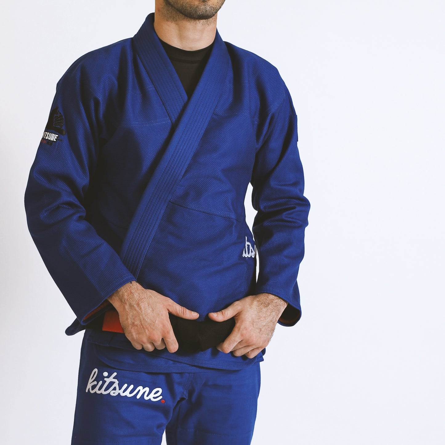 "Cursive" Heavier Weight Blue BJJ Gi - Men's