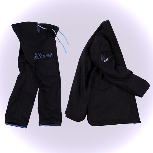 "Cursive LITE" Black BJJ Gi - Women's